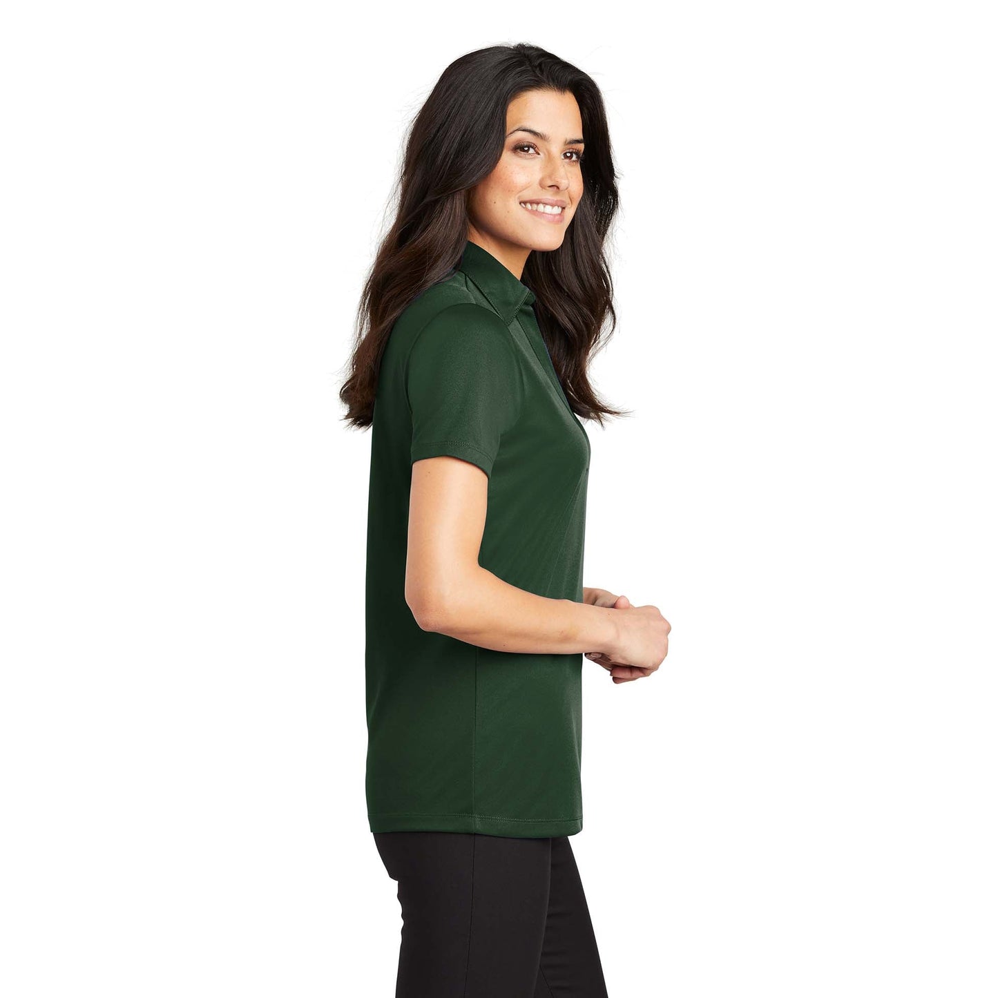 Black Polo Shirt - Port Authority - Performance Fabric