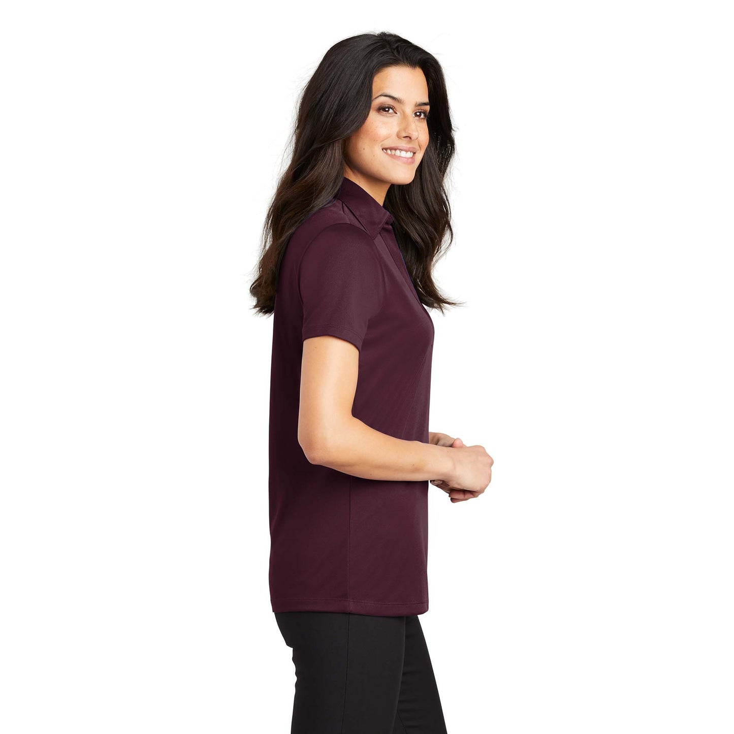 Black Polo Shirt - Port Authority - Performance Fabric