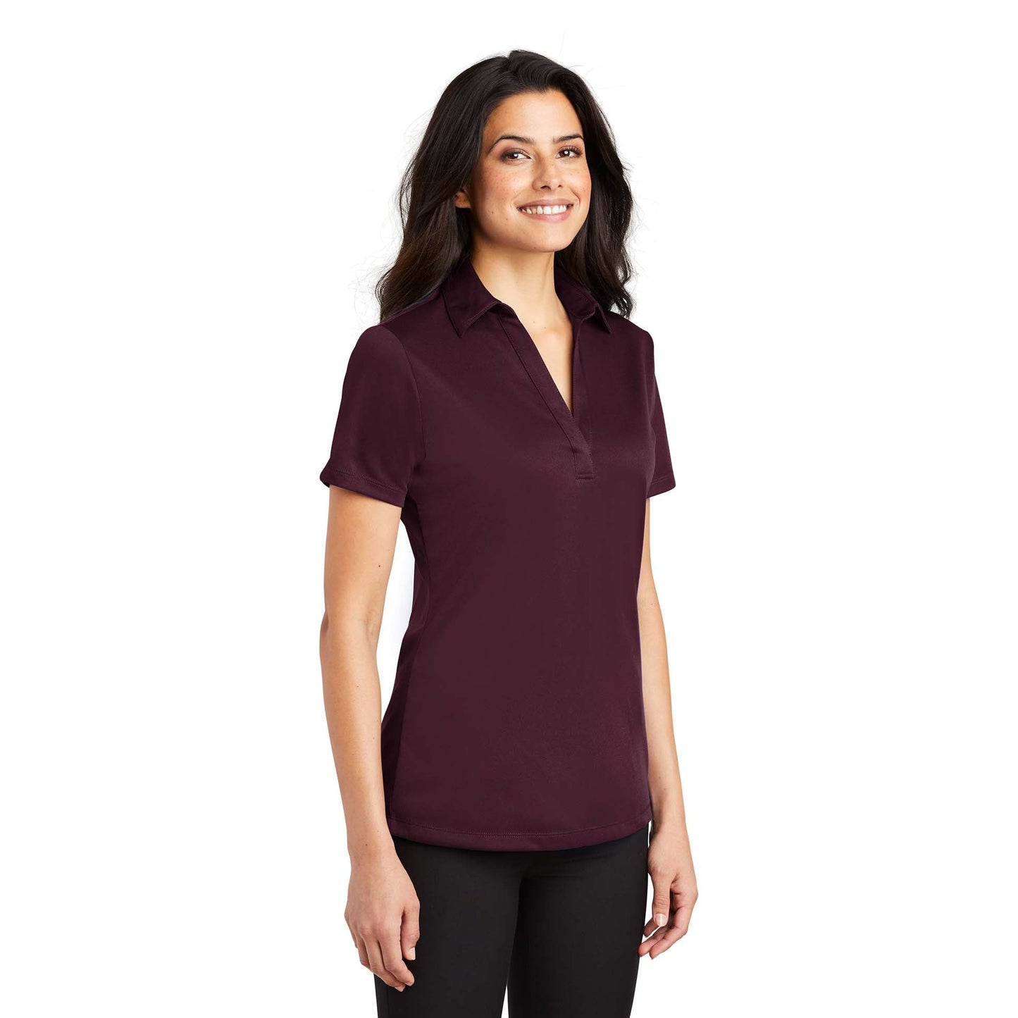 Black Polo Shirt - Port Authority - Performance Fabric