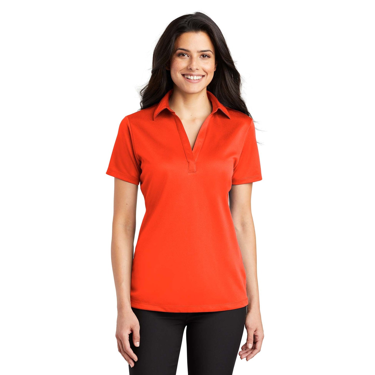 Black Polo Shirt - Port Authority - Performance Fabric