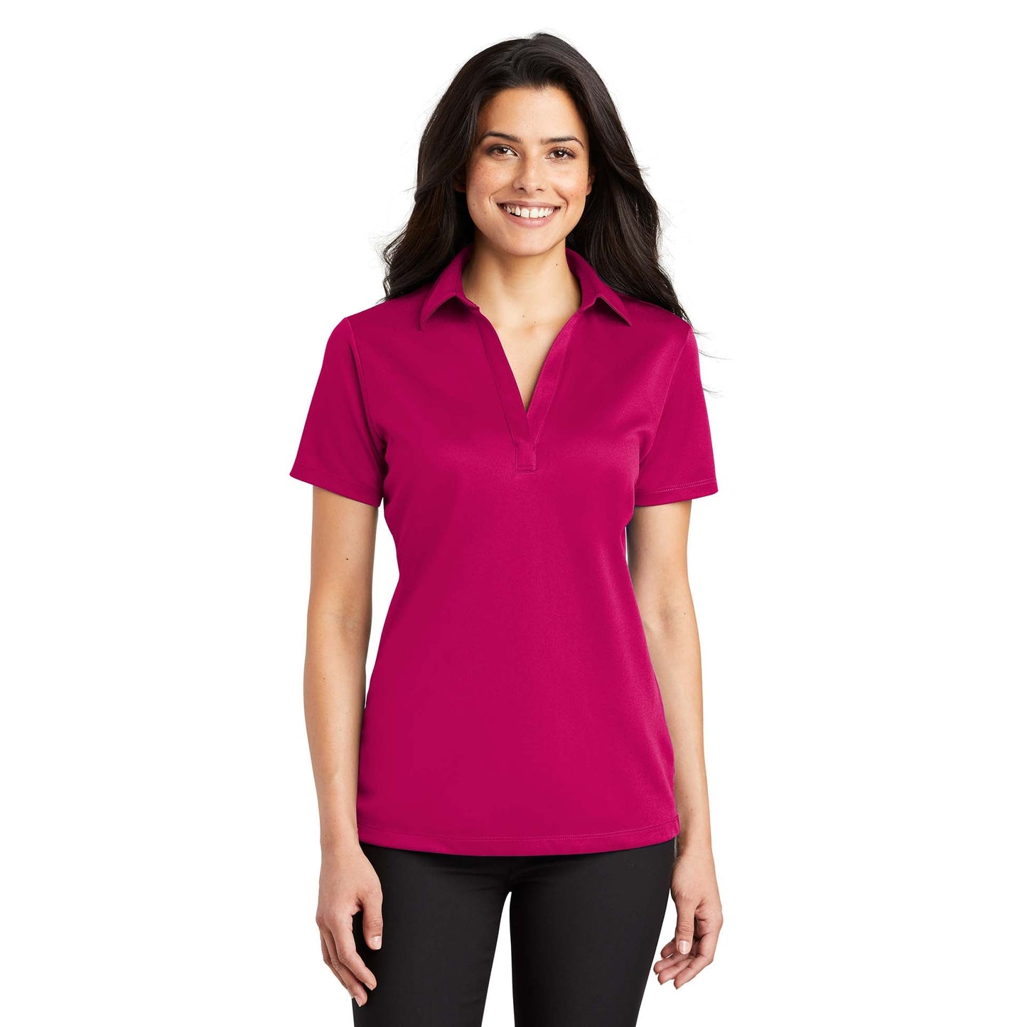 Black Polo Shirt - Port Authority - Performance Fabric