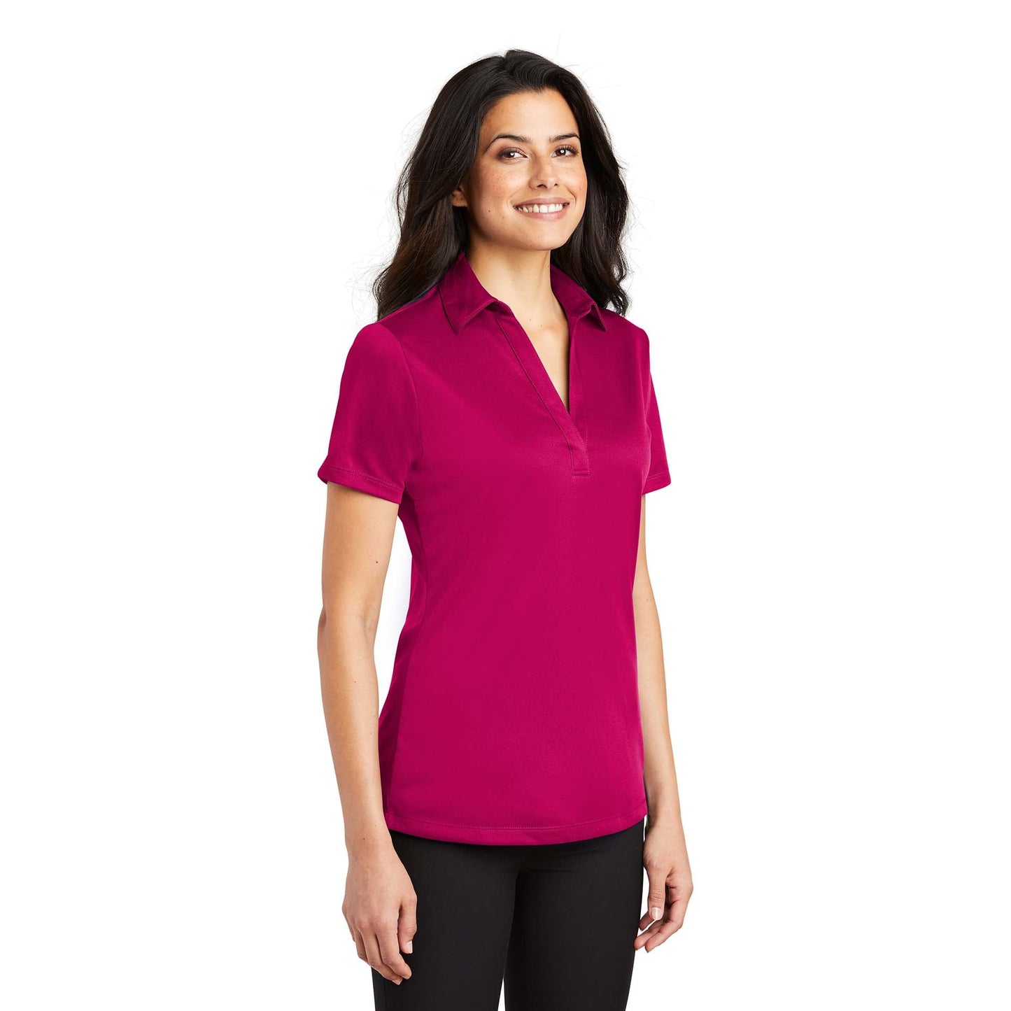 Black Polo Shirt - Port Authority - Performance Fabric