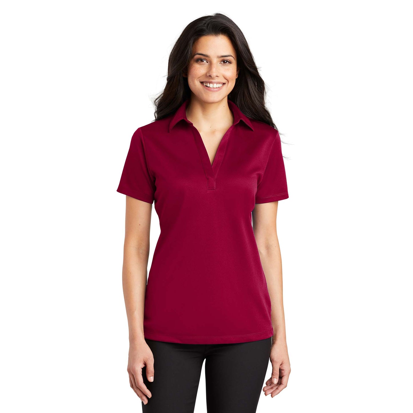 Black Polo Shirt - Port Authority - Performance Fabric