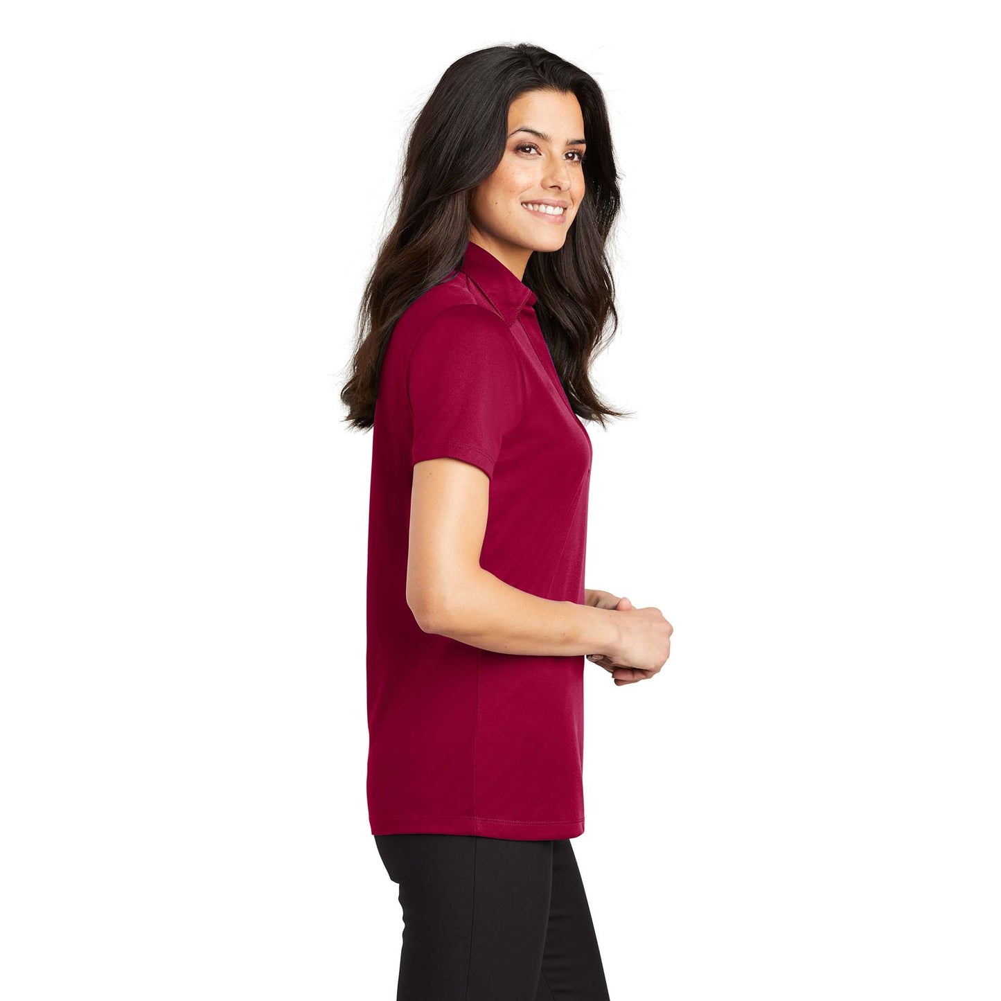 Black Polo Shirt - Port Authority - Performance Fabric