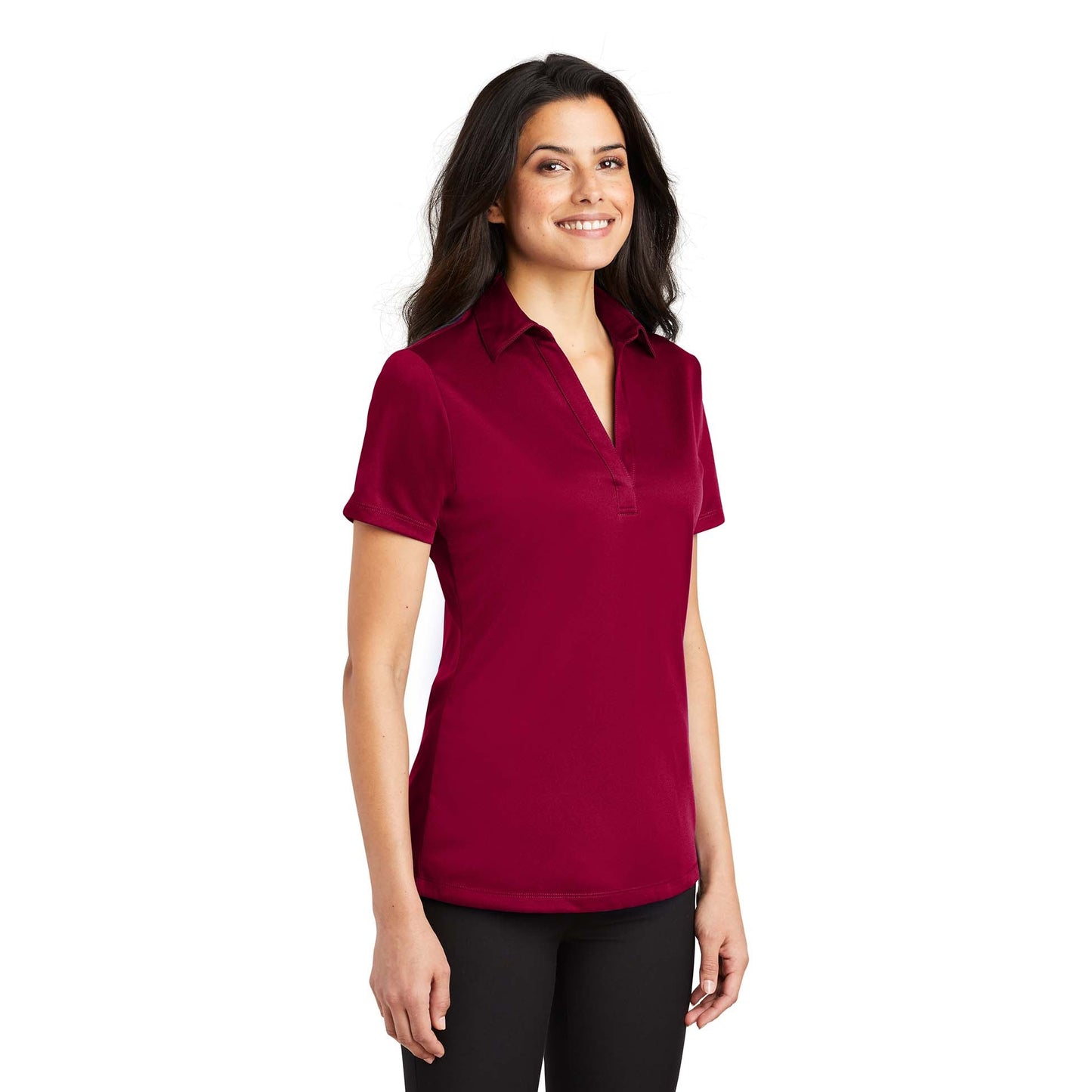 Black Polo Shirt - Port Authority - Performance Fabric