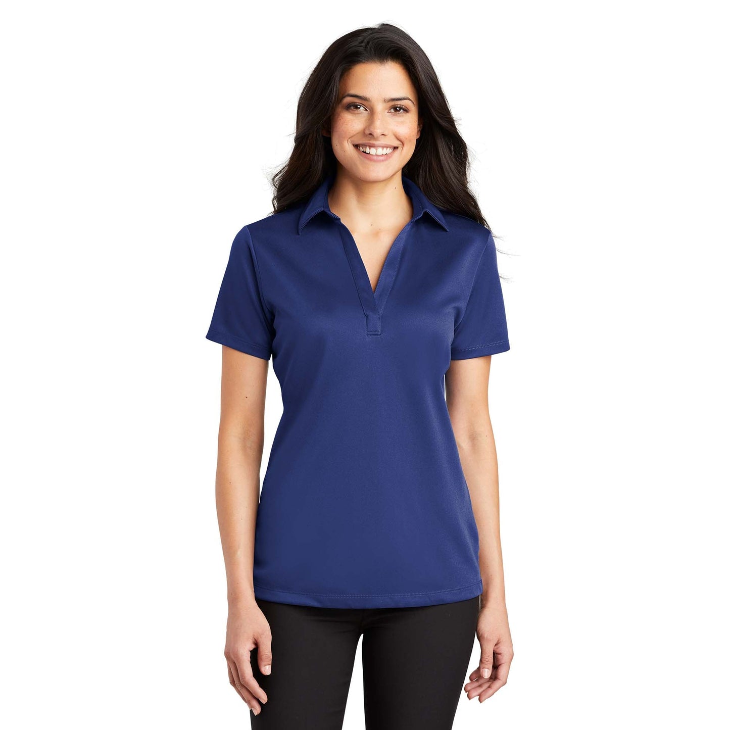 Black Polo Shirt - Port Authority - Performance Fabric