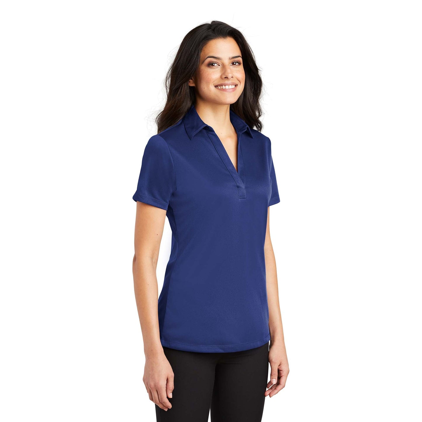 Black Polo Shirt - Port Authority - Performance Fabric