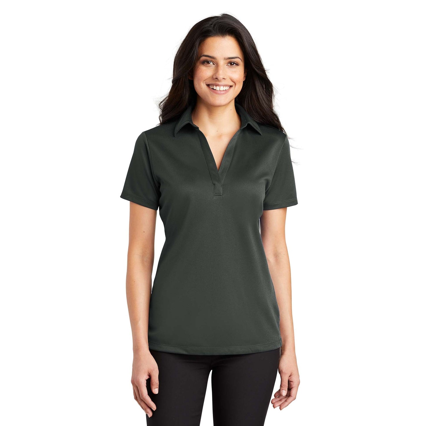Black Polo Shirt - Port Authority - Performance Fabric