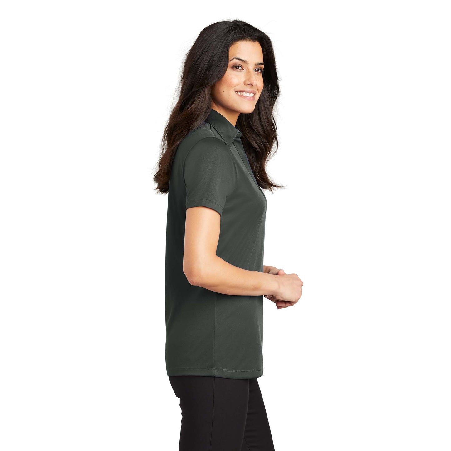Black Polo Shirt - Port Authority - Performance Fabric