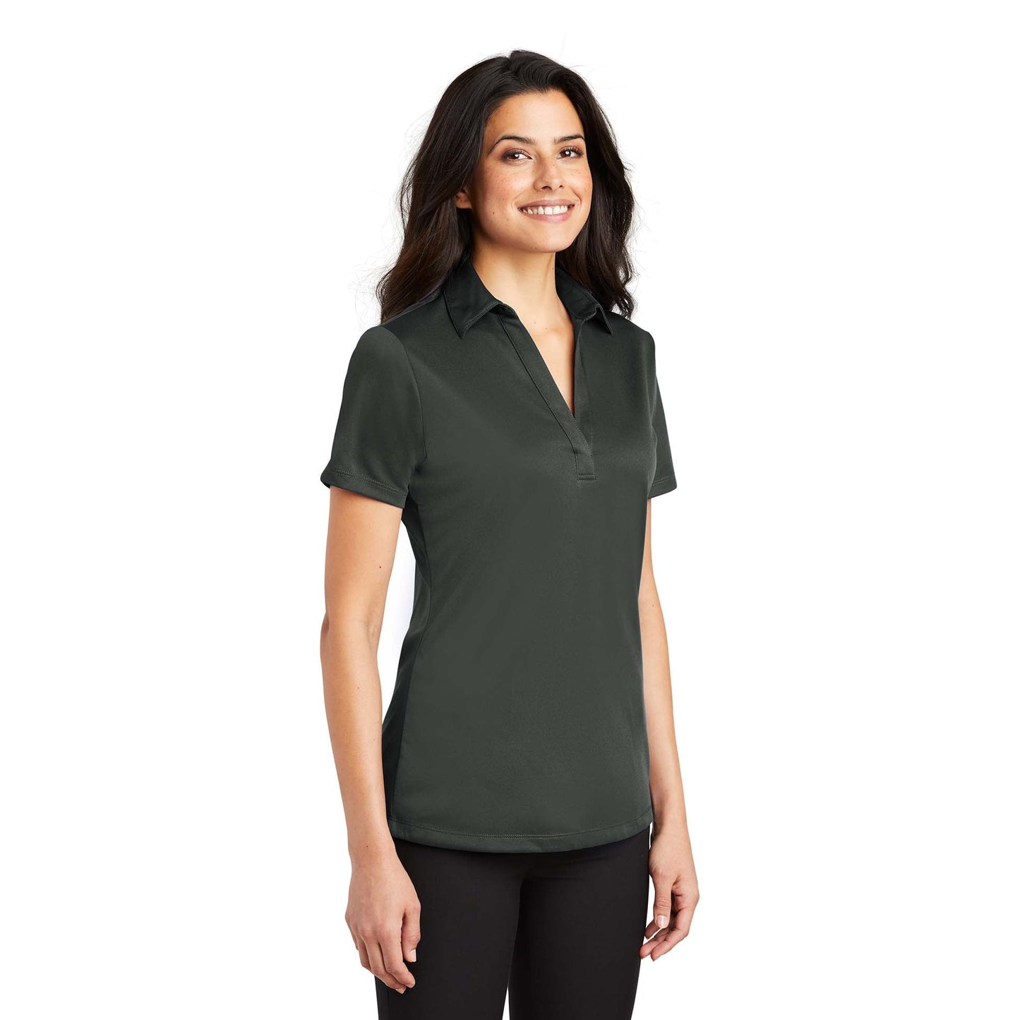 Black Polo Shirt - Port Authority - Performance Fabric