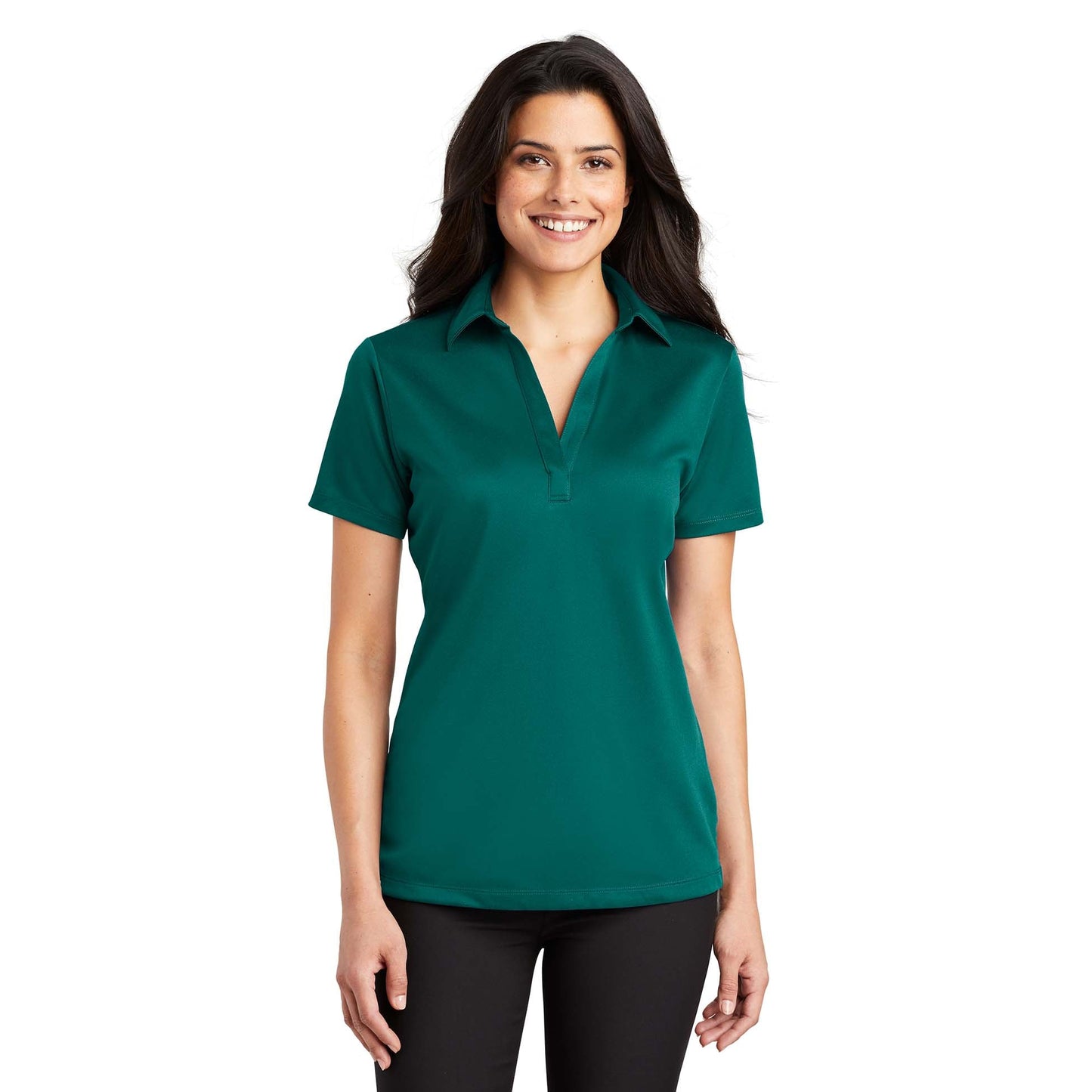 Black Polo Shirt - Port Authority - Performance Fabric