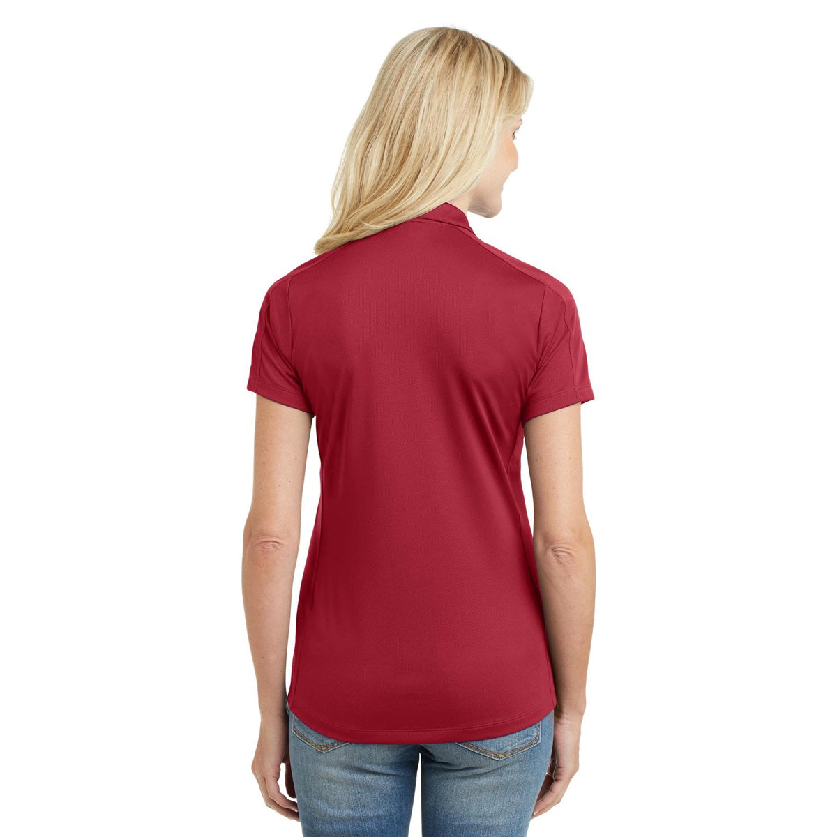 Black Polo Shirt - Port Authority - Stylish Jacquard