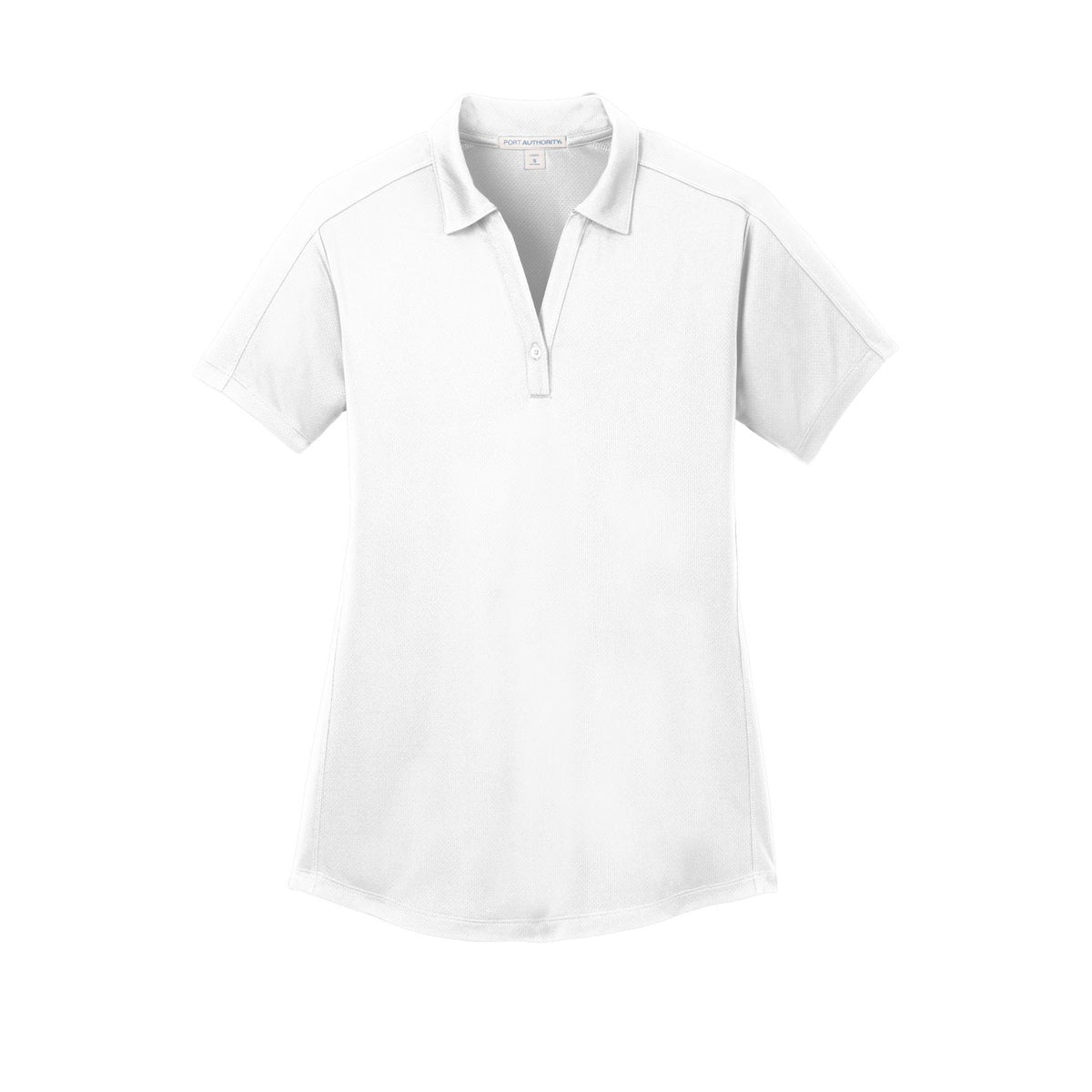 Black Polo Shirt - Port Authority - Stylish Jacquard