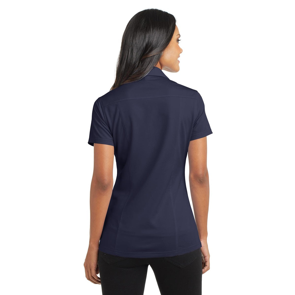 Battleship Grey Polo - Port Authority - Moisture Wicking