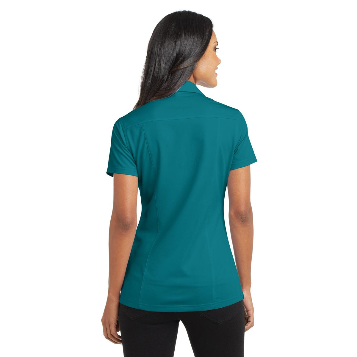 Battleship Grey Polo - Port Authority - Moisture Wicking