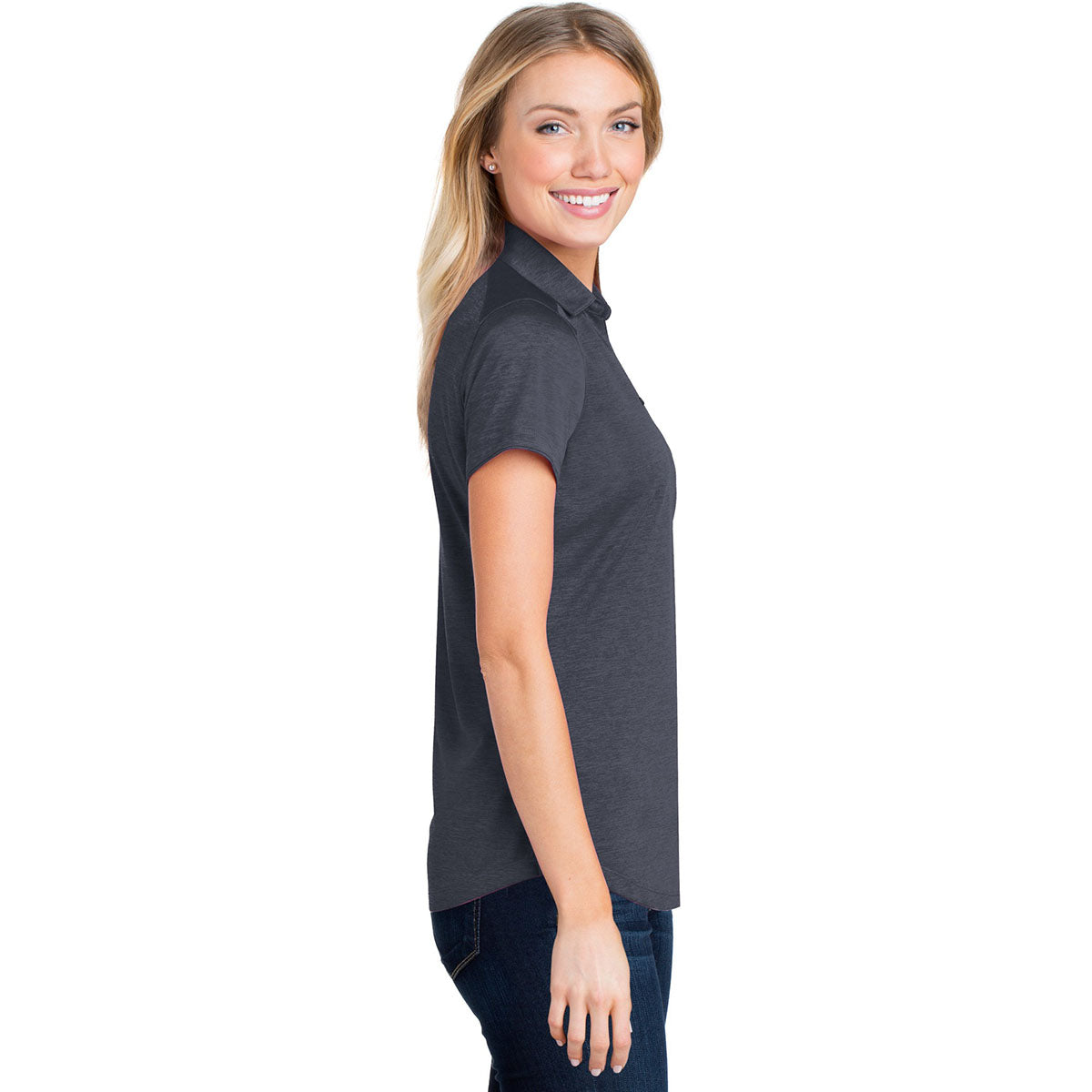 Dark Grey Polo Shirts - Port Authority - Stylish Fit