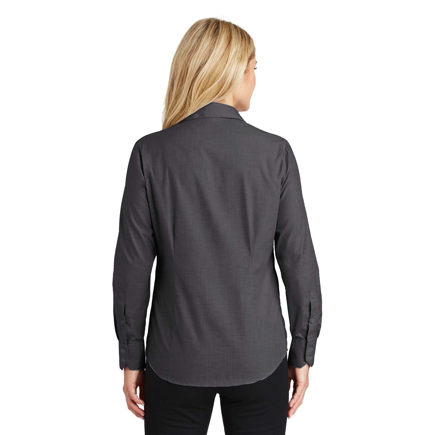 Chambray Blue Button Up Shirt - Port Authority - Comfortable