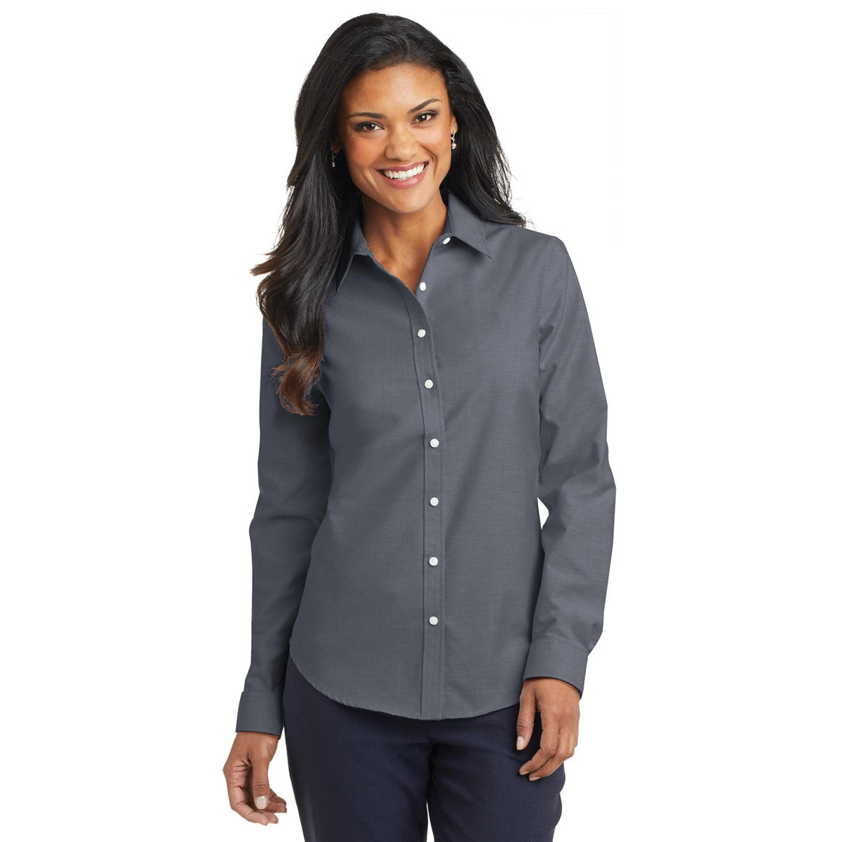 Black Button Up Shirts - Port Authority - Soft Cotton