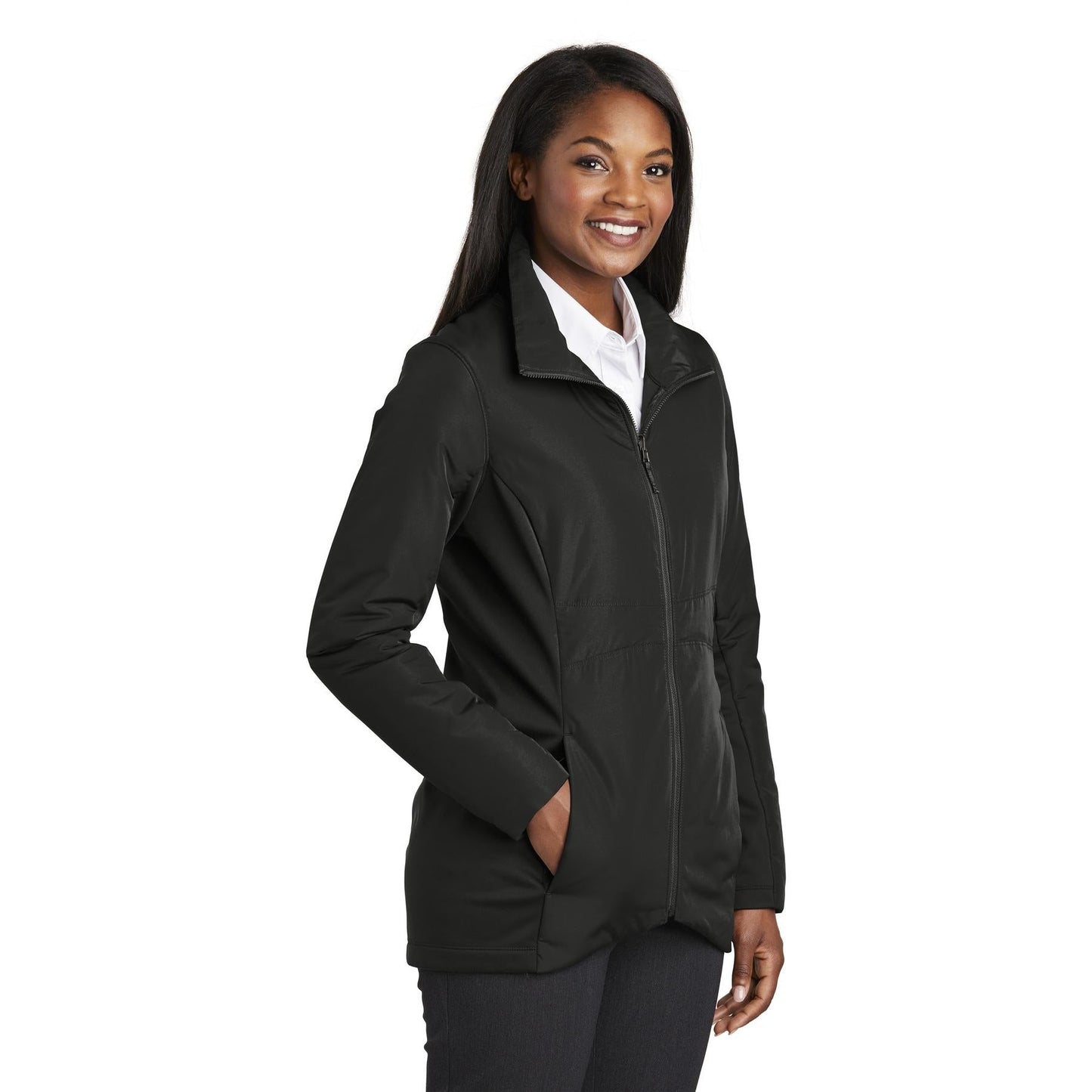 Deep Black Jacket - Port Authority - Stylish Insulation