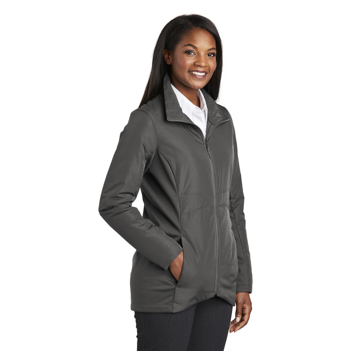 Deep Black Jacket - Port Authority - Stylish Insulation