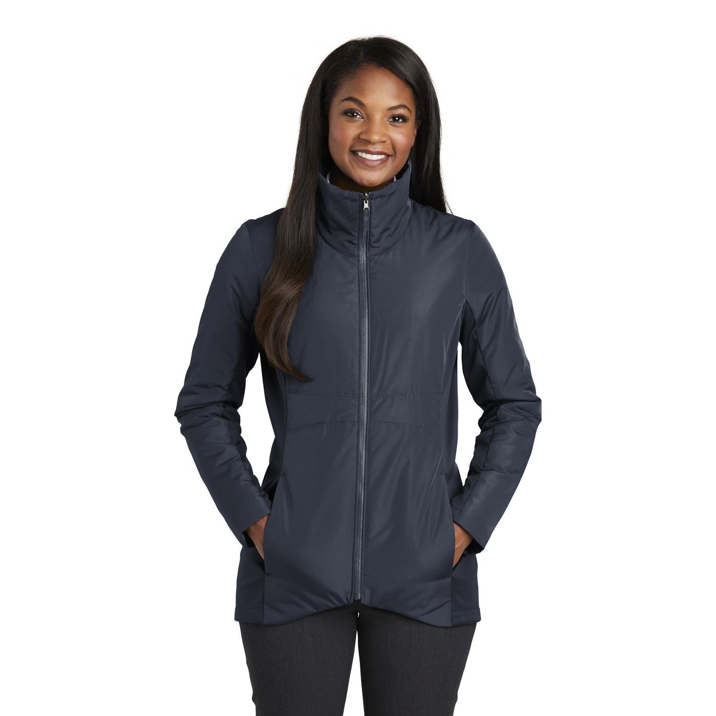Deep Black Jacket - Port Authority - Stylish Insulation