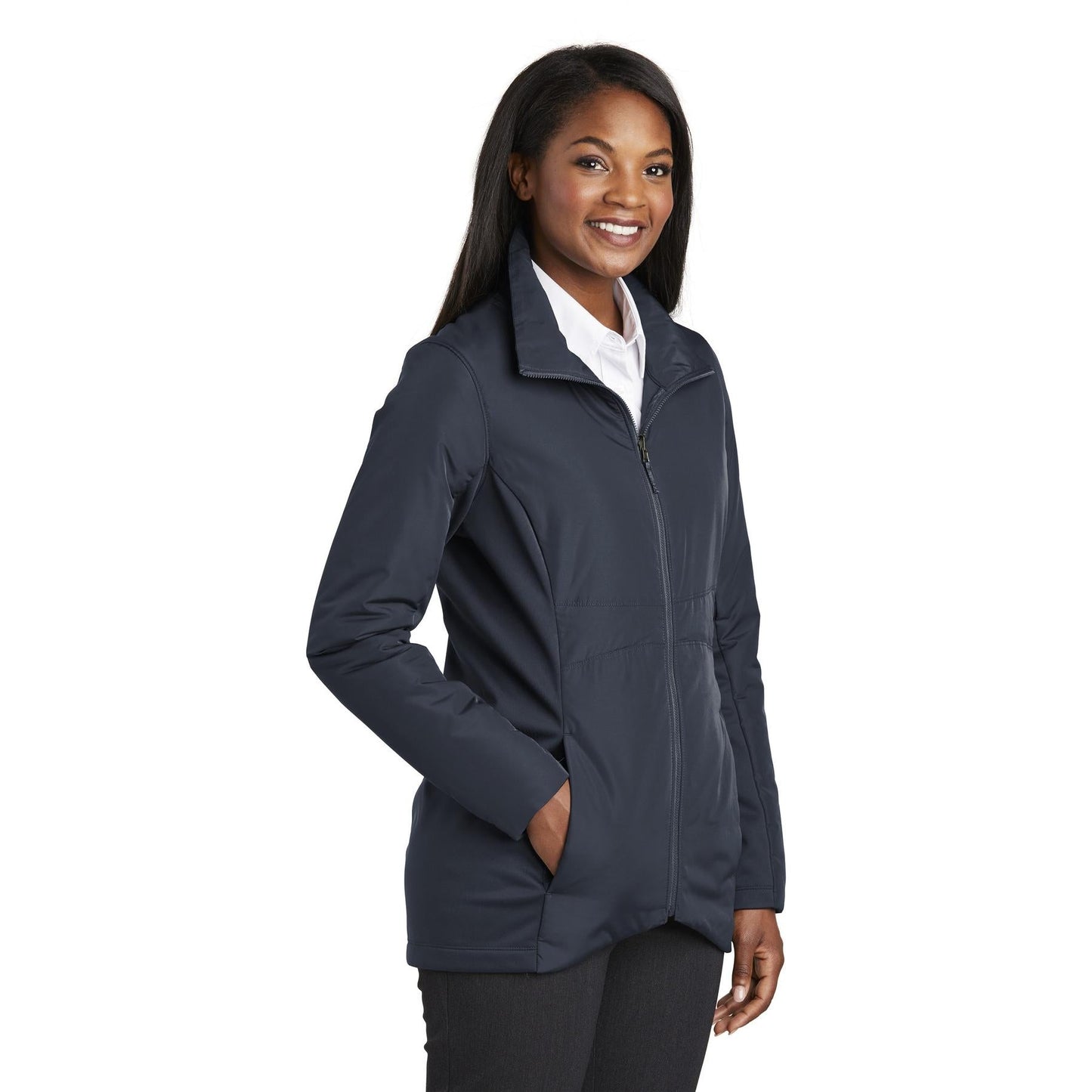 Deep Black Jacket - Port Authority - Stylish Insulation