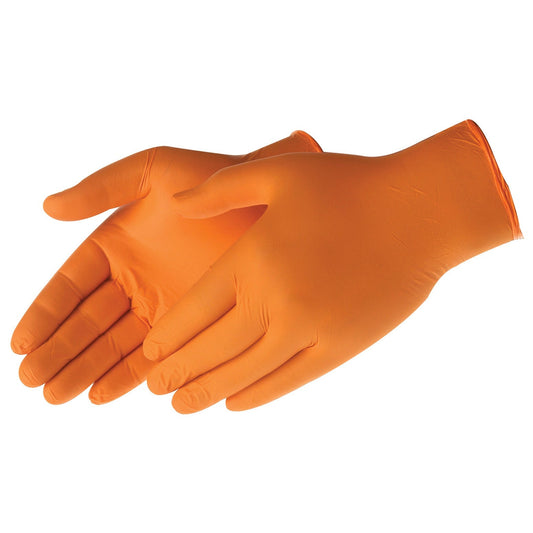 Orange Disposable Gloves - Liberty Safety - Nitrile Quality