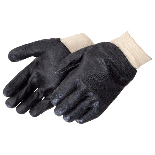 Black Rubber Gloves - Liberty Safety - Coated Durable