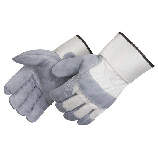 Gray Leather Gloves - Liberty Safety - Durable Design