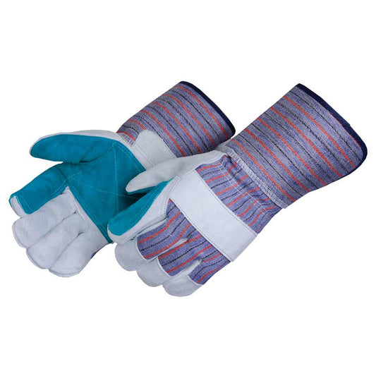 Gray Leather Gloves - Liberty Safety - Durable Comfort