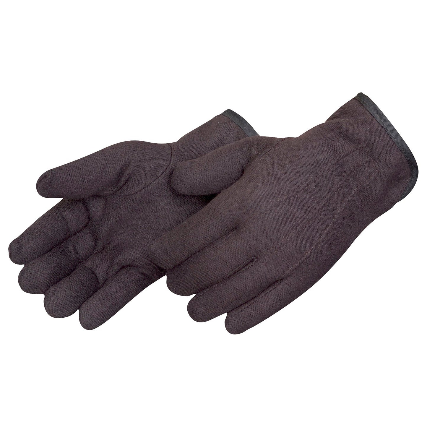 Brown Cotton Gloves - Liberty Safety - Lined Jersey