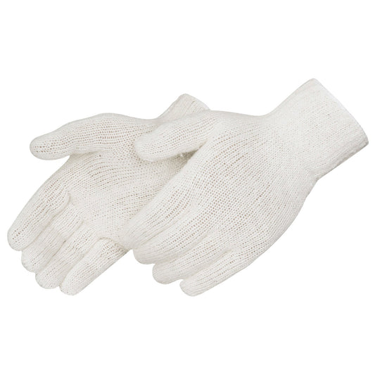 White String Knit Gloves - Liberty Safety - Durable Cotton
