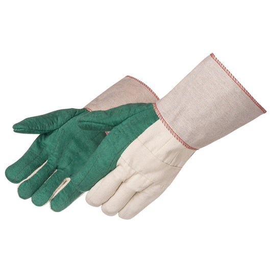 4.5" Gauntlet Cuff Cotton Gloves - Liberty Safety - Durable Cotton