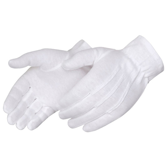 White Inspection Gloves - Liberty Safety - Heavy Cotton