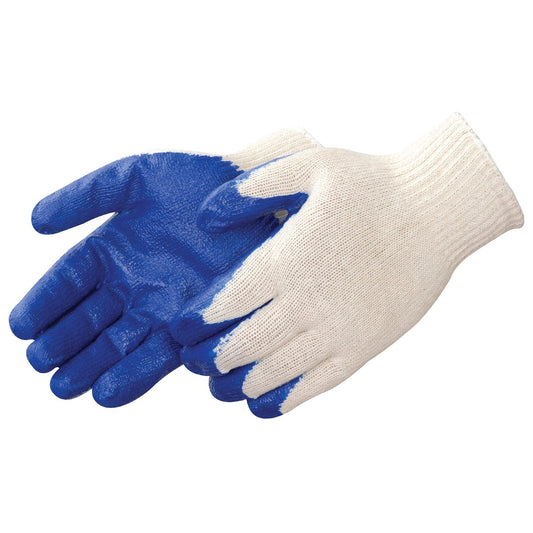 White String Knit Gloves - Liberty Safety - Enhanced Grip