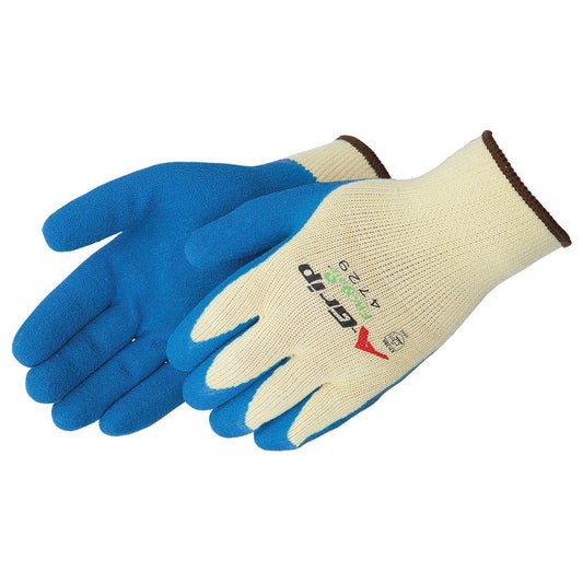 Yellow String Knit Gloves - Liberty Safety - Latex Coated
