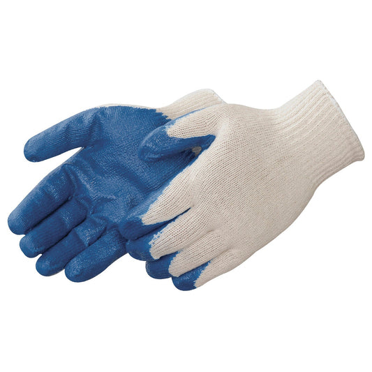 White String Knit Gloves - Liberty Safety - Latex Coated