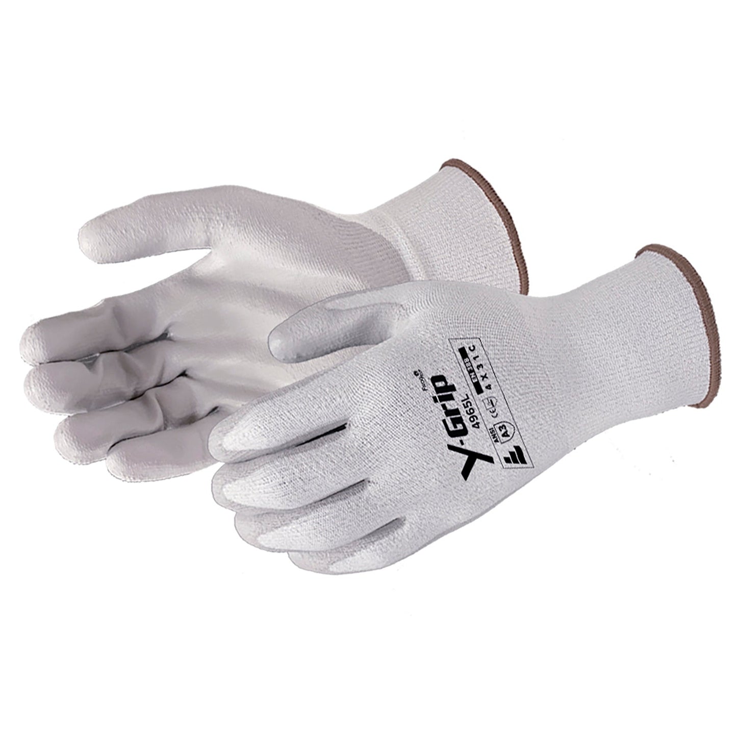 Gray String Knit Gloves - Liberty Safety - Durable Grip