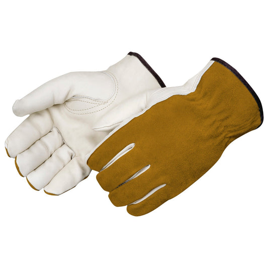 Brown Leather Gloves - Liberty Safety - Durable Cowhide