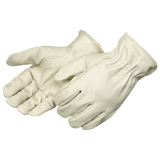Tan Leather Gloves - Liberty Safety - Durable Pigskin