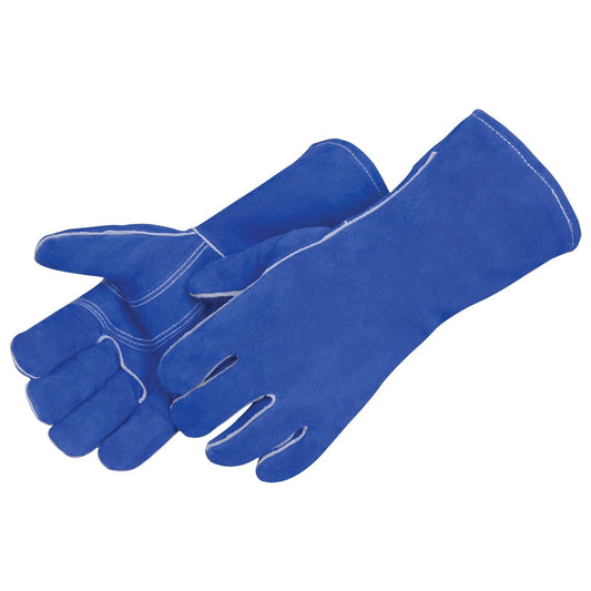 Blue Leather Gloves - Liberty Safety - Premium Quality
