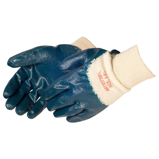 Knit Wrist Rubber Gloves - Liberty Safety - Nitrile Coating