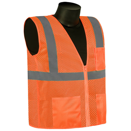 Orange Safety Vests - Liberty Safety - HiViz Polyester