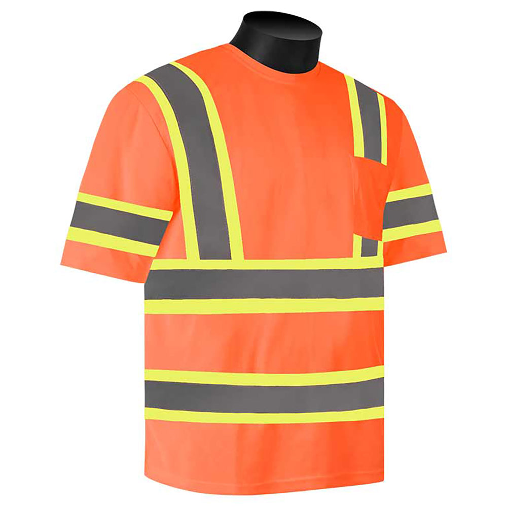 Orange Safety Shirts - Liberty Safety - Moisture Wicking