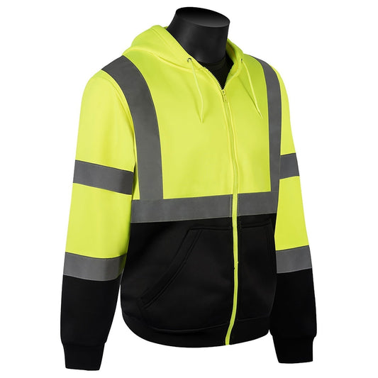 Yellow/Lime Safety Sweatshirt - Liberty Safety - Reflective