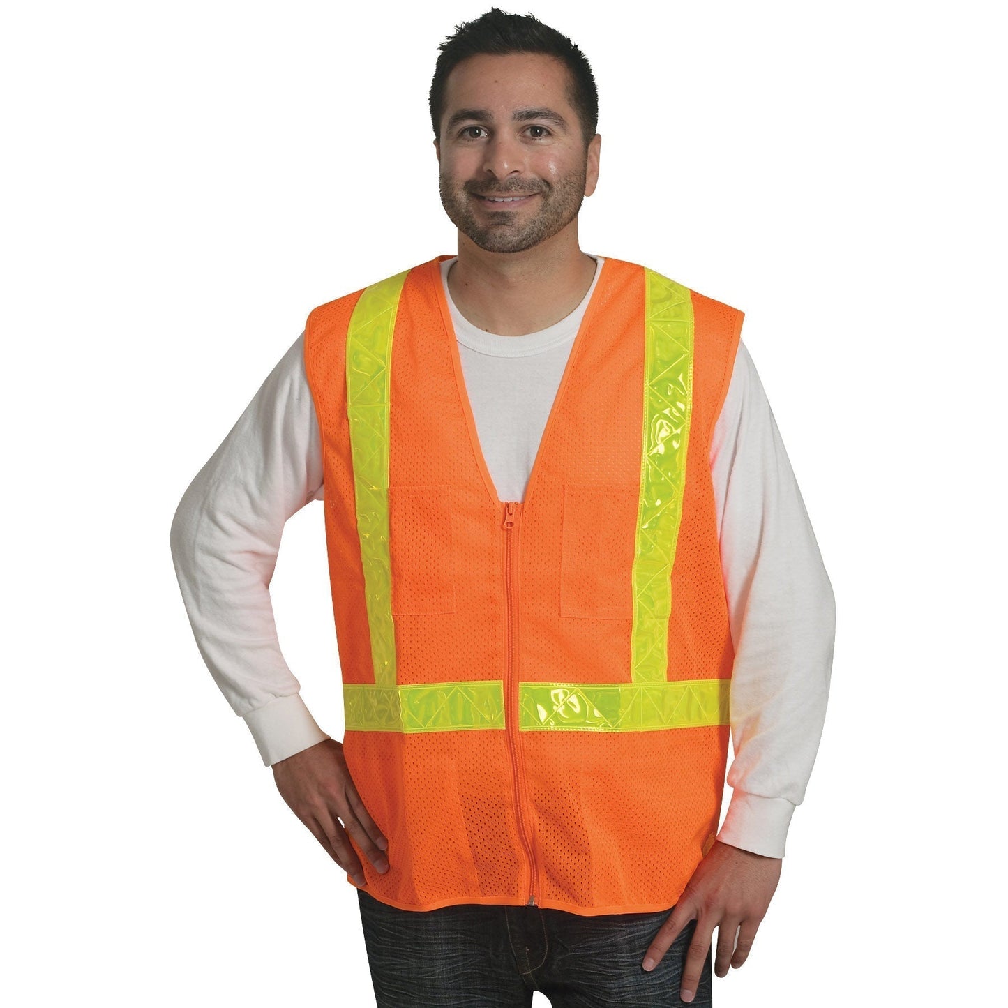 Orange Safety Vest - Liberty Safety - Reflective Visibility