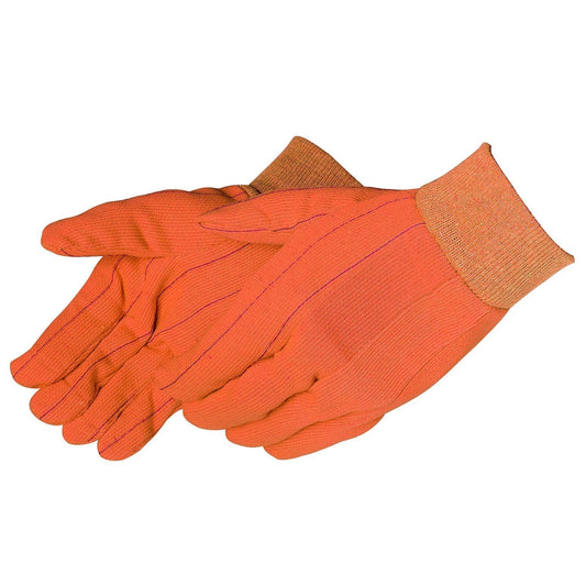 Orange Cotton Gloves - Liberty Safety - Double Palm