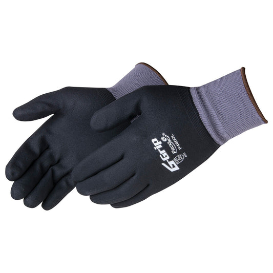 Gray Knit Gloves - Liberty Safety - Durable Nitrile