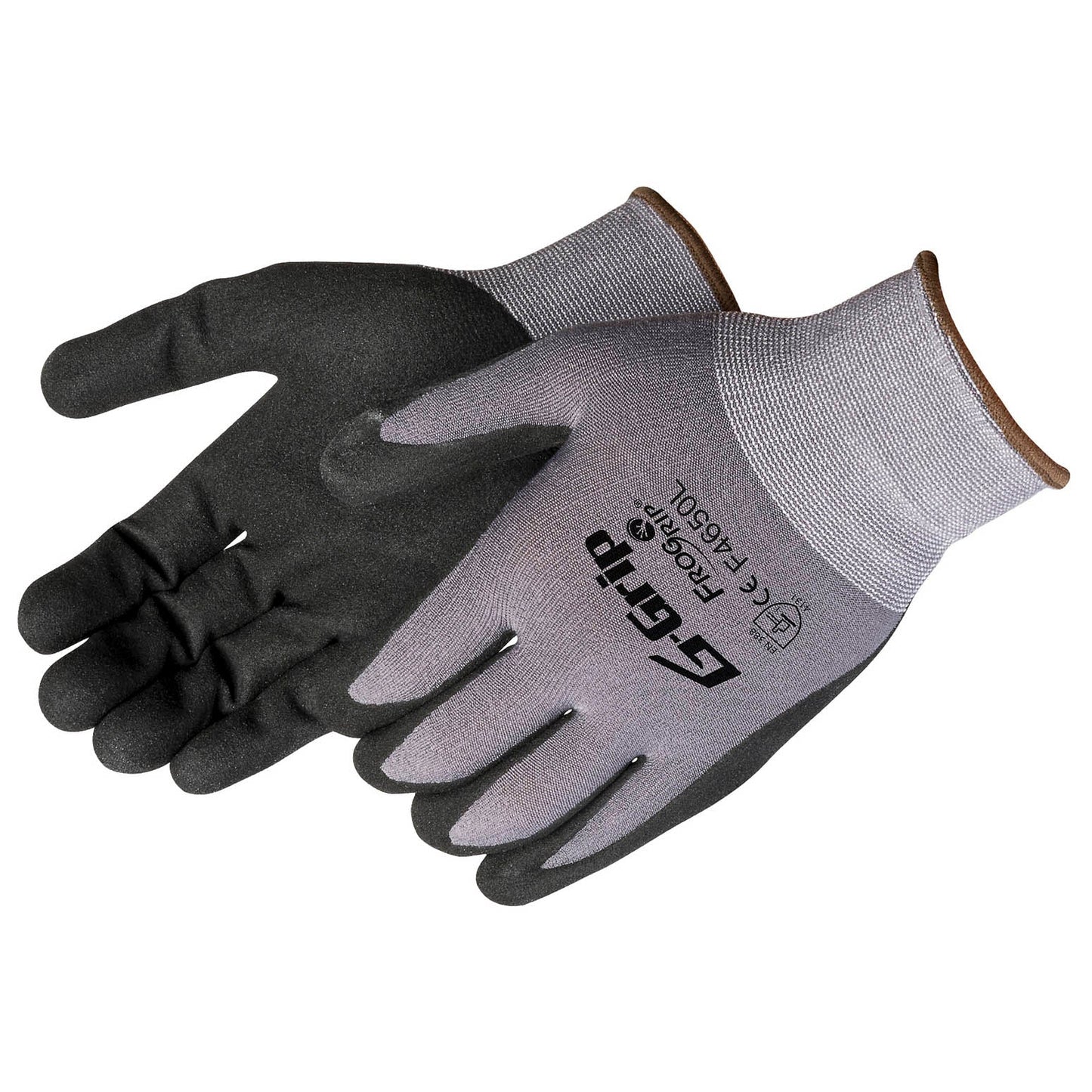 Gray Durable String Knit Gloves - Liberty Safety - Nitrile Coated