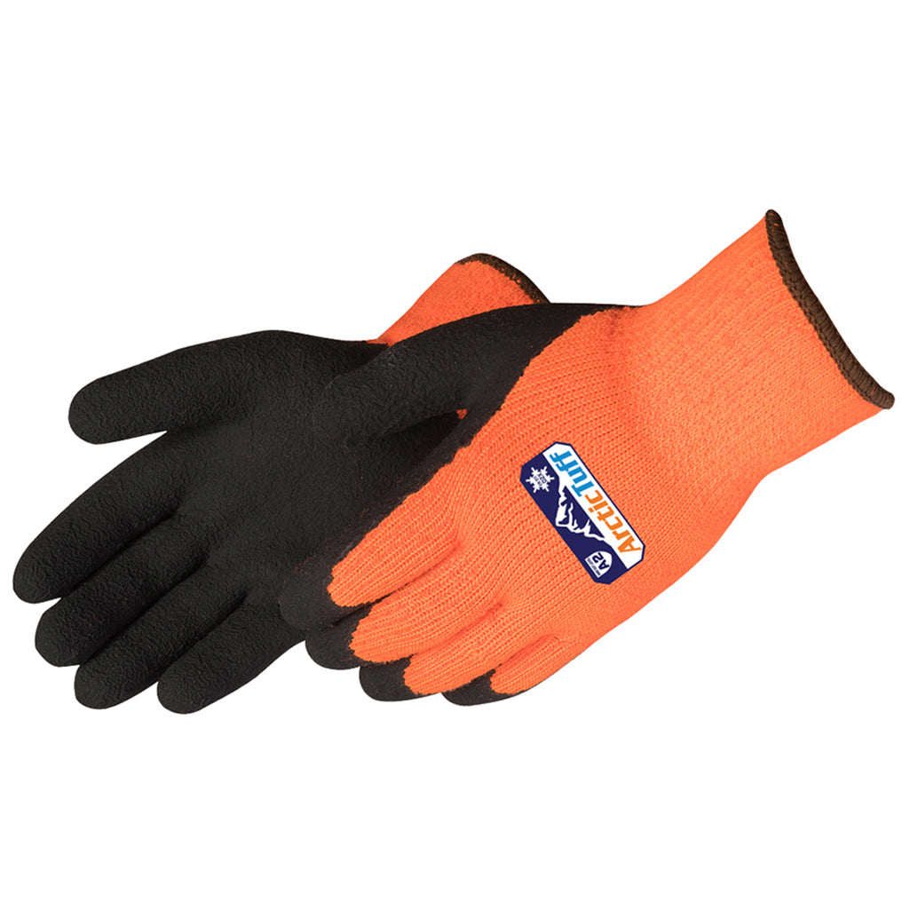 Hi-Vis Orange Gloves - Liberty Safety - Foam Latex Coated